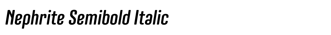 Nephrite Semibold Italic